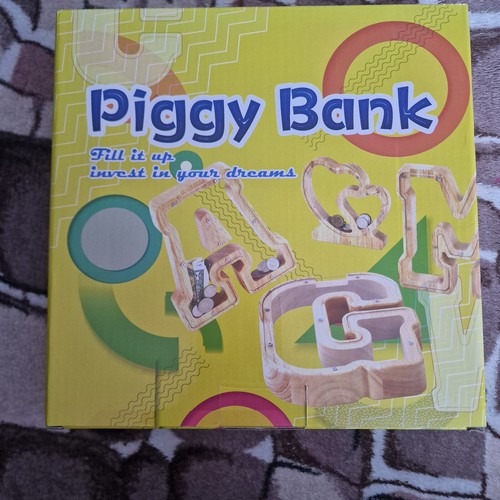 Holz sparschwein - holz,