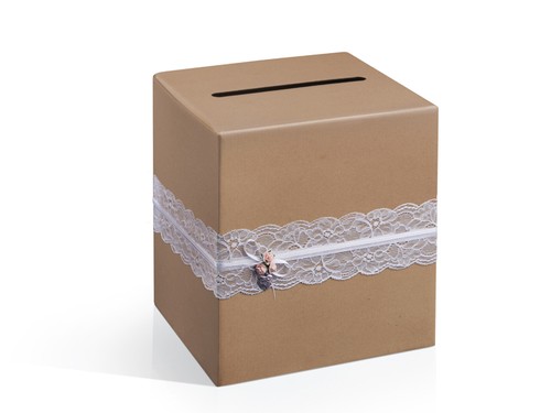 Hochzeitsbox vintage 24x24cm - "vintage",