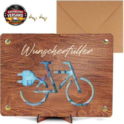 Holzkarte zum geburtstag - zum,