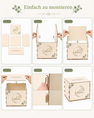 Kartenbox hochzeit 2er set - kartenbox,